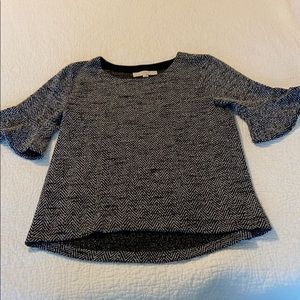 Loft houndstooth top